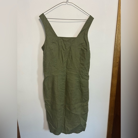 La Redoute Dresses & Skirts - Olive Green Linen Dress